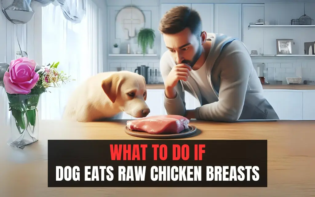 Dog ate raw deals chicken